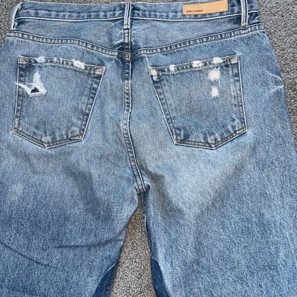 GRLFRND HELENA BLUE JEANS in TOXIC WASH - MADE IN USA 100% COTTON  EUC  SIZE 31 - Picture 7 of 15